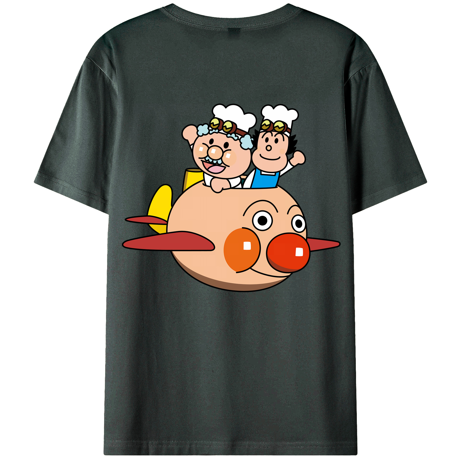 （画像用） アンパンマン Anpanman 綿100％ メンズ半袖Tシャツ（バックプリント） 通気性